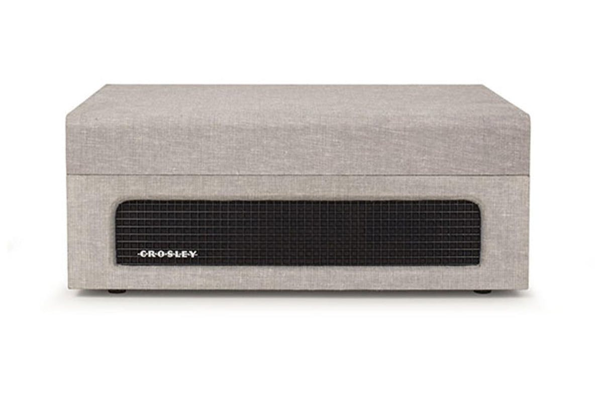 Crosley Voyager Record Player | Grey | Linen Fabric-3
