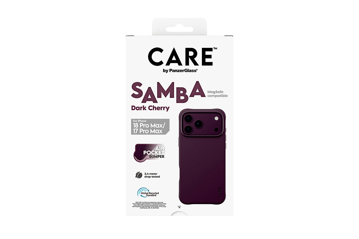 PanzerGlass CARE Samba 17/18 Pro Max MagSafe Case | Dark Cherry-3