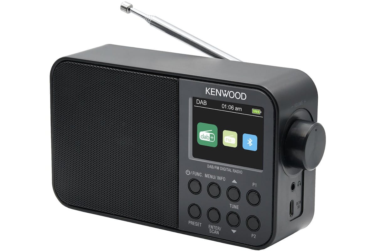 Kenwood | Compact Portable FM Dab Radio | Black-6
