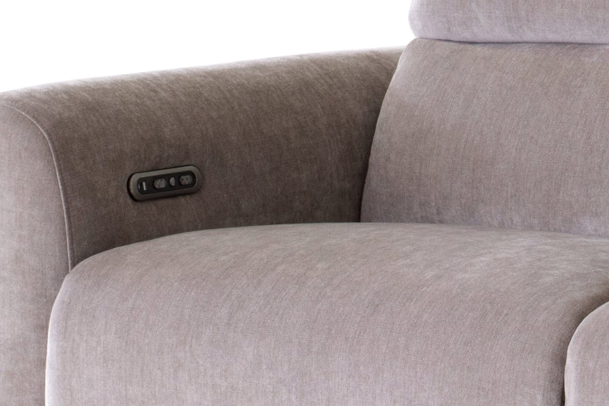 Cruz 2.5 Seater Sofa | Power Recliner | Nutmeg-8