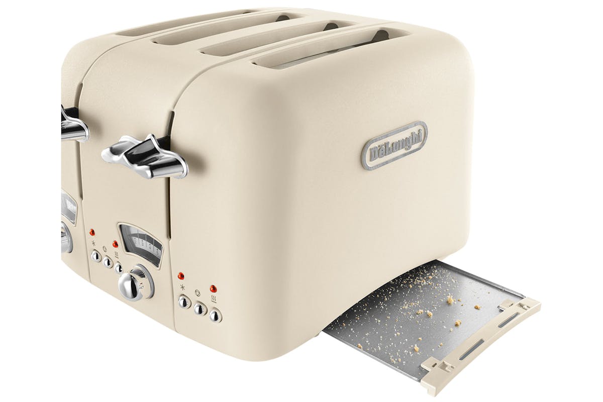 Delonghi Argento Flora 4 Slice Toaster | CT04BG | Beige-3