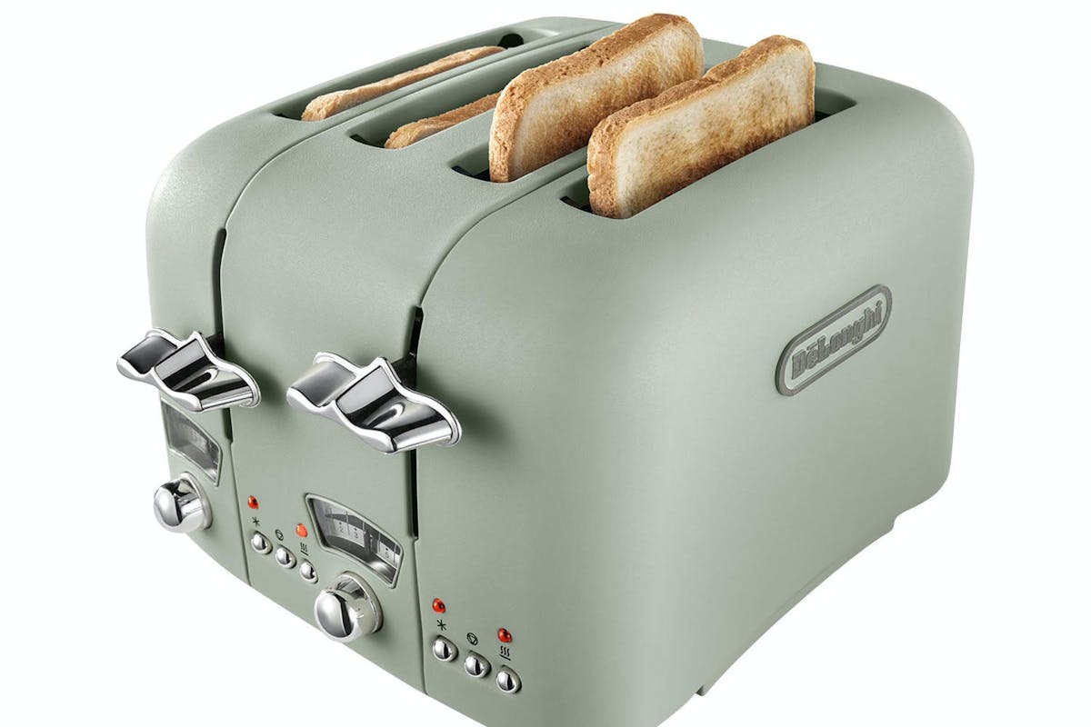 Delonghi Argento Flora 4 Slice Toaster | CT04GR | Green-6