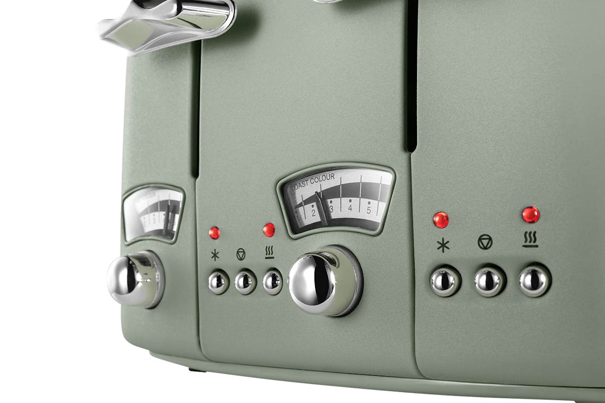 Delonghi Argento Flora 4 Slice Toaster | CT04GR | Green-4