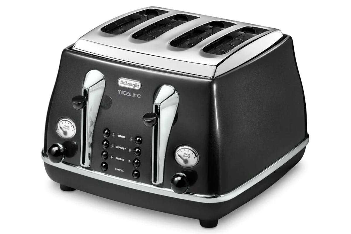 DeLonghi Icona Micalite 4 Slice Toaster | CTOM4003.BK | Black-3