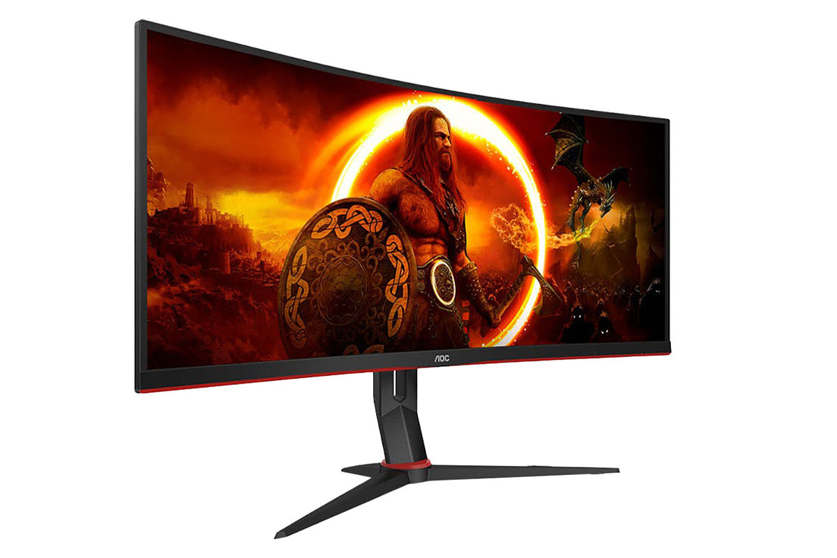 AOC 34" WQHD Curved Ultrawide Monitor 180HZ | CU34G2XP/BK-2