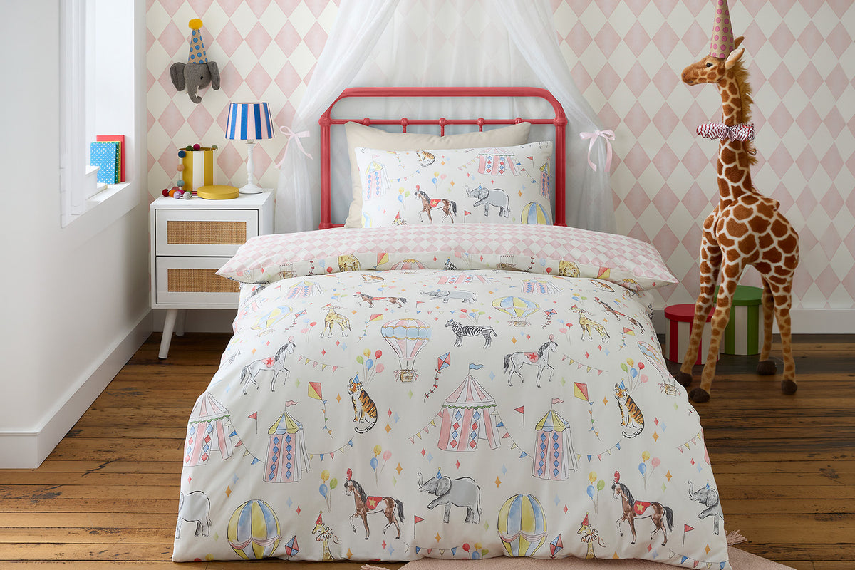 Bedlam | Circus Duvet Cover Set | Multicolour | Single