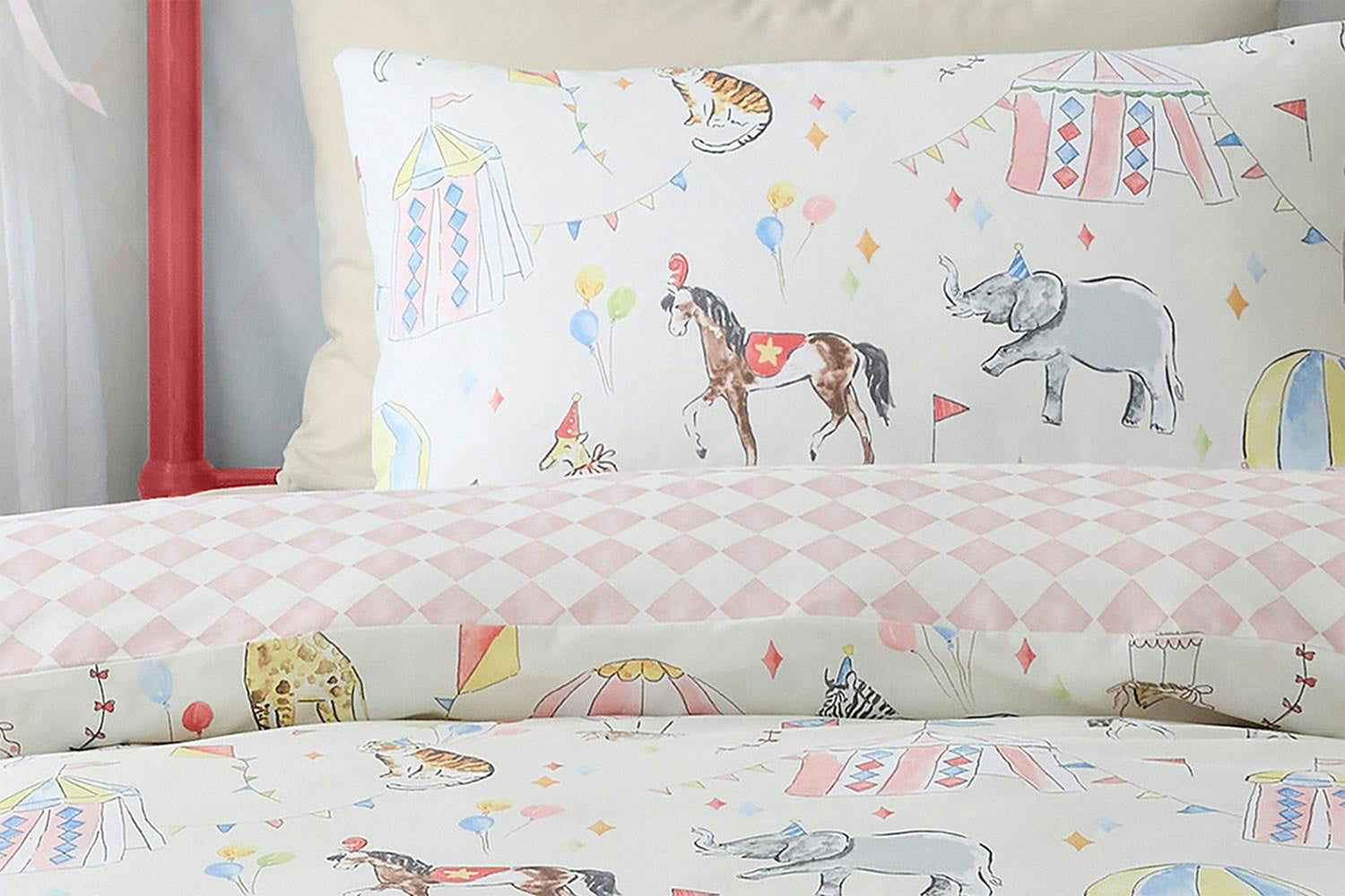 Bedlam | Circus Duvet Cover Set | Multicolour | Single-2