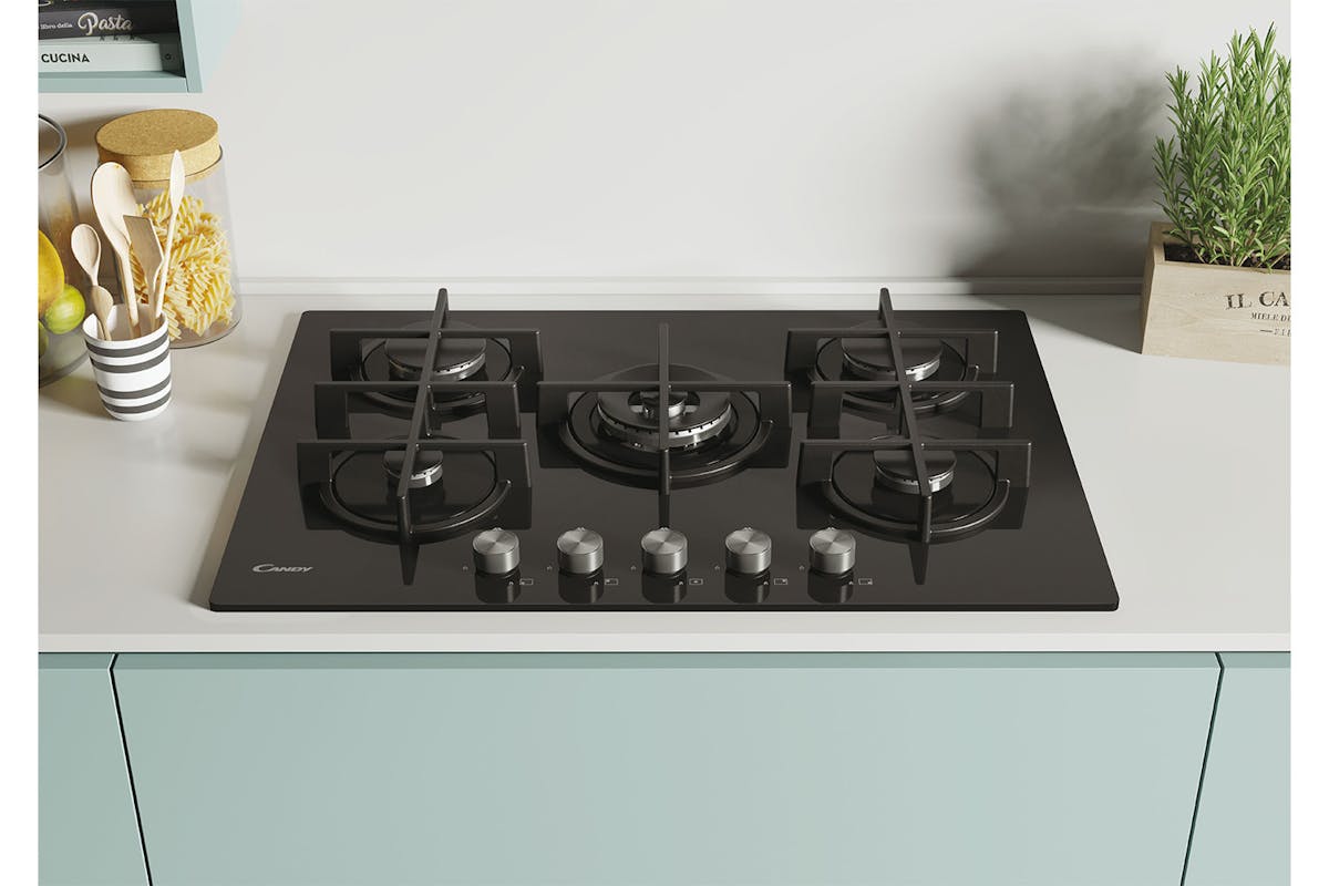 Candy 75cm Gas Hob | CVG74WPB-3