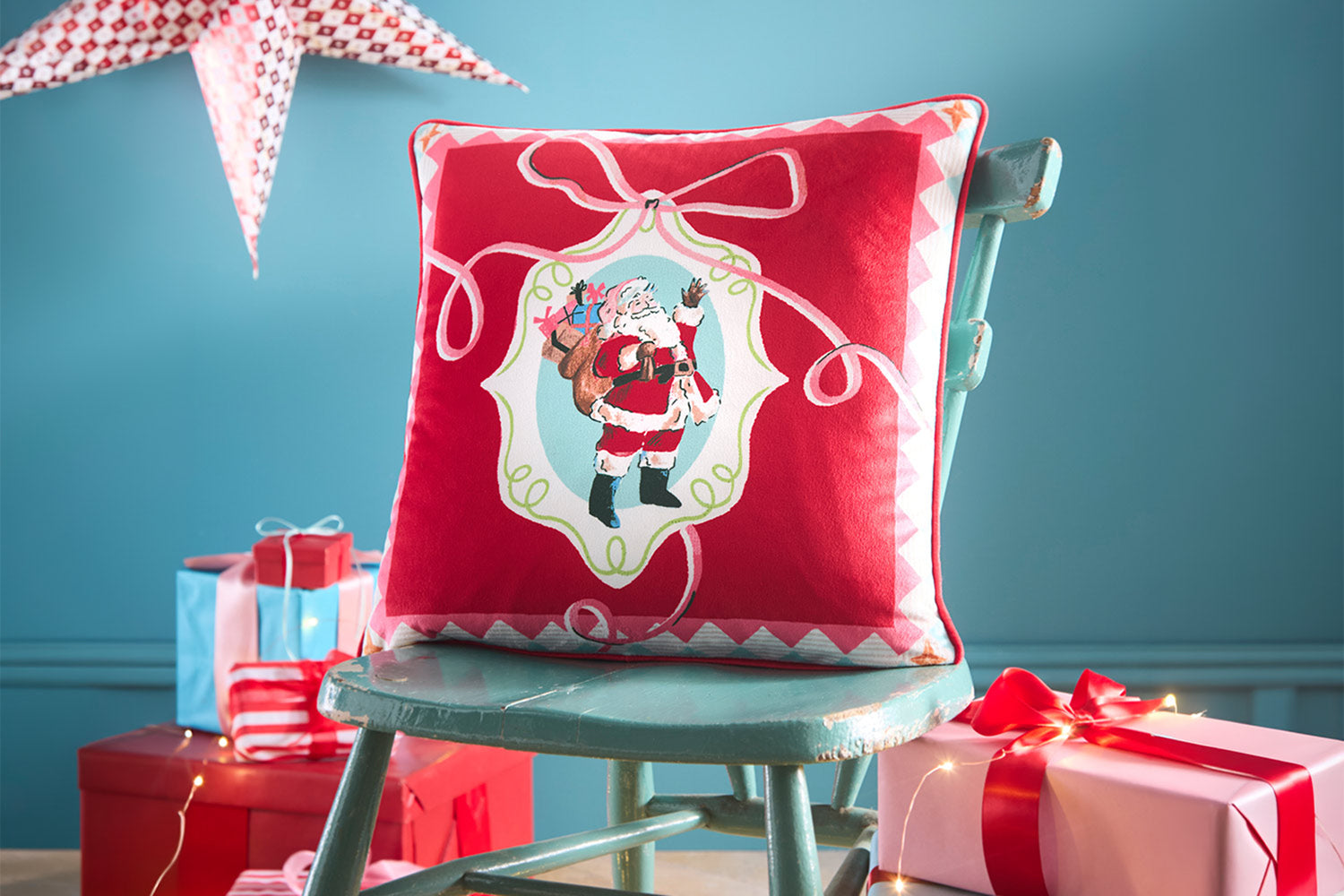 Christmas Frames Cushion | Red | 45 x 45 cm-2