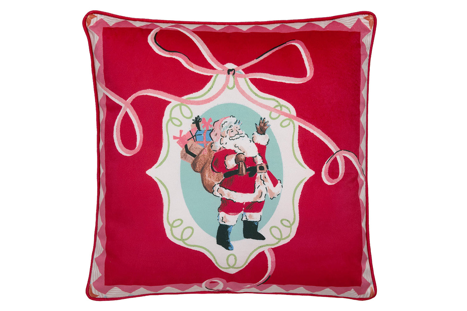 Christmas Frames Cushion | Red | 45 x 45 cm