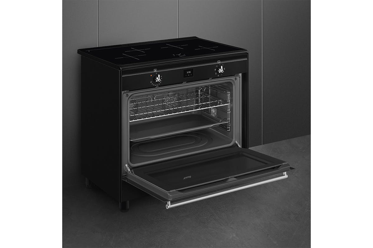 Smeg Concert 90cm Electric Range Cooker | CX91IMBL | Black-3