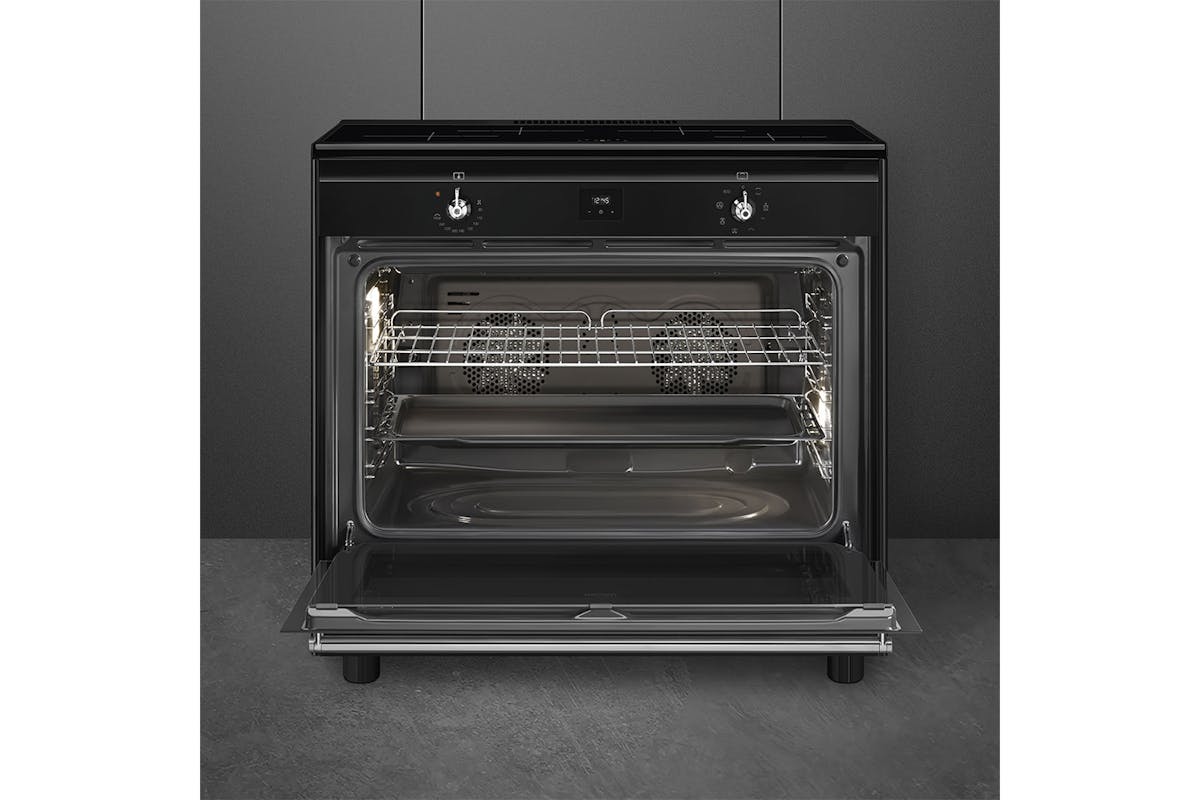 Smeg Concert 90cm Electric Range Cooker | CX91IMBL | Black-4