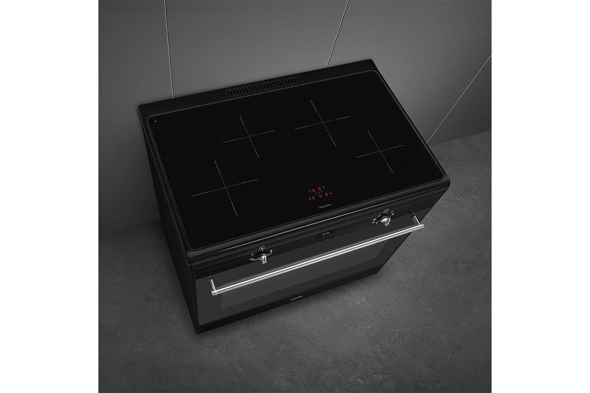Smeg Concert 90cm Electric Range Cooker | CX91IMBL | Black-6