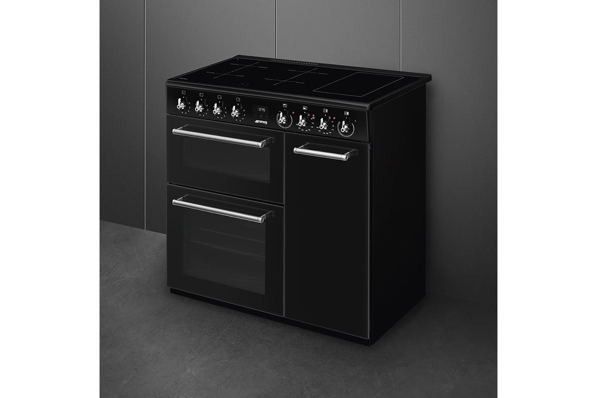 Smeg Classic 90cm Induction Range Cooker | CX93IMBL | Black-2
