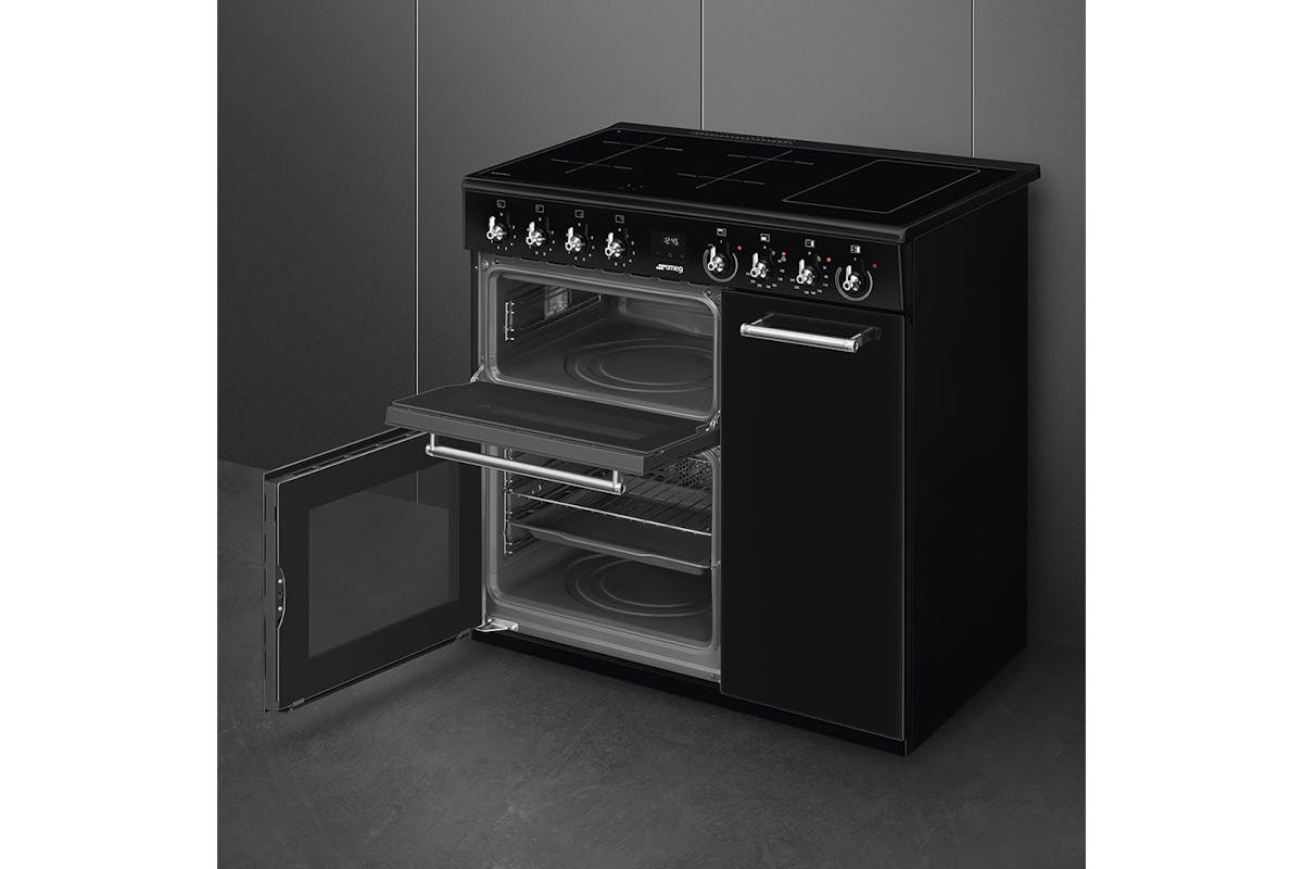 Smeg Classic 90cm Induction Range Cooker | CX93IMBL | Black-4