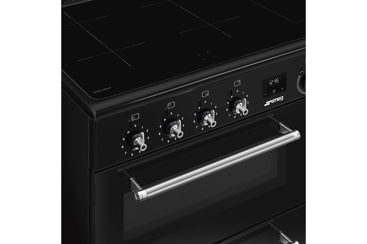 Smeg Classic 90cm Induction Range Cooker | CX93IMBL | Black-6