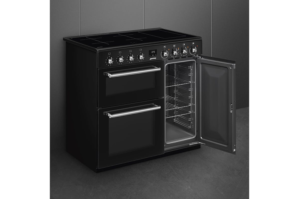 Smeg Classic 90cm Induction Range Cooker | CX93IMBL | Black-7