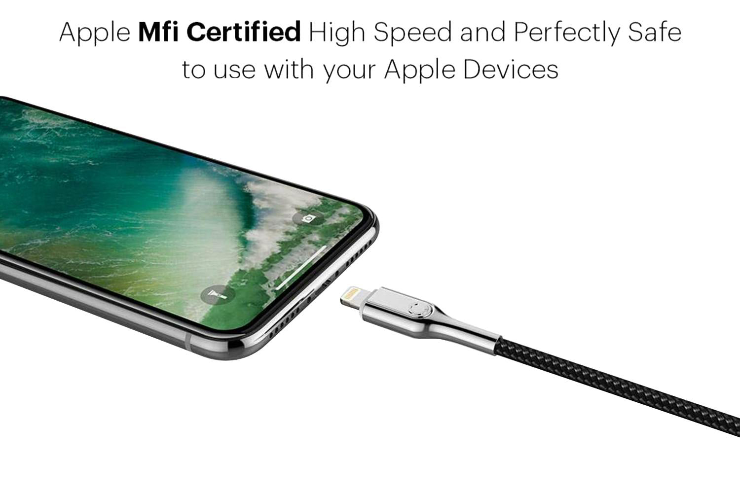 Cygnett Armoured Lightning USB-A Braided Cable | 1m-8