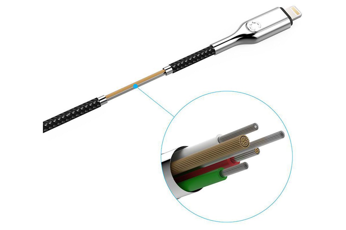 Cygnett Armoured Lightning to USB-A Cable | 2m | Black-5