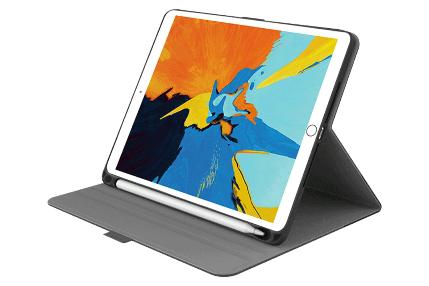 Cygenett Tekview Slimline iPad 10.2" Case with Apple Pencil Holder | Grey & Black-2