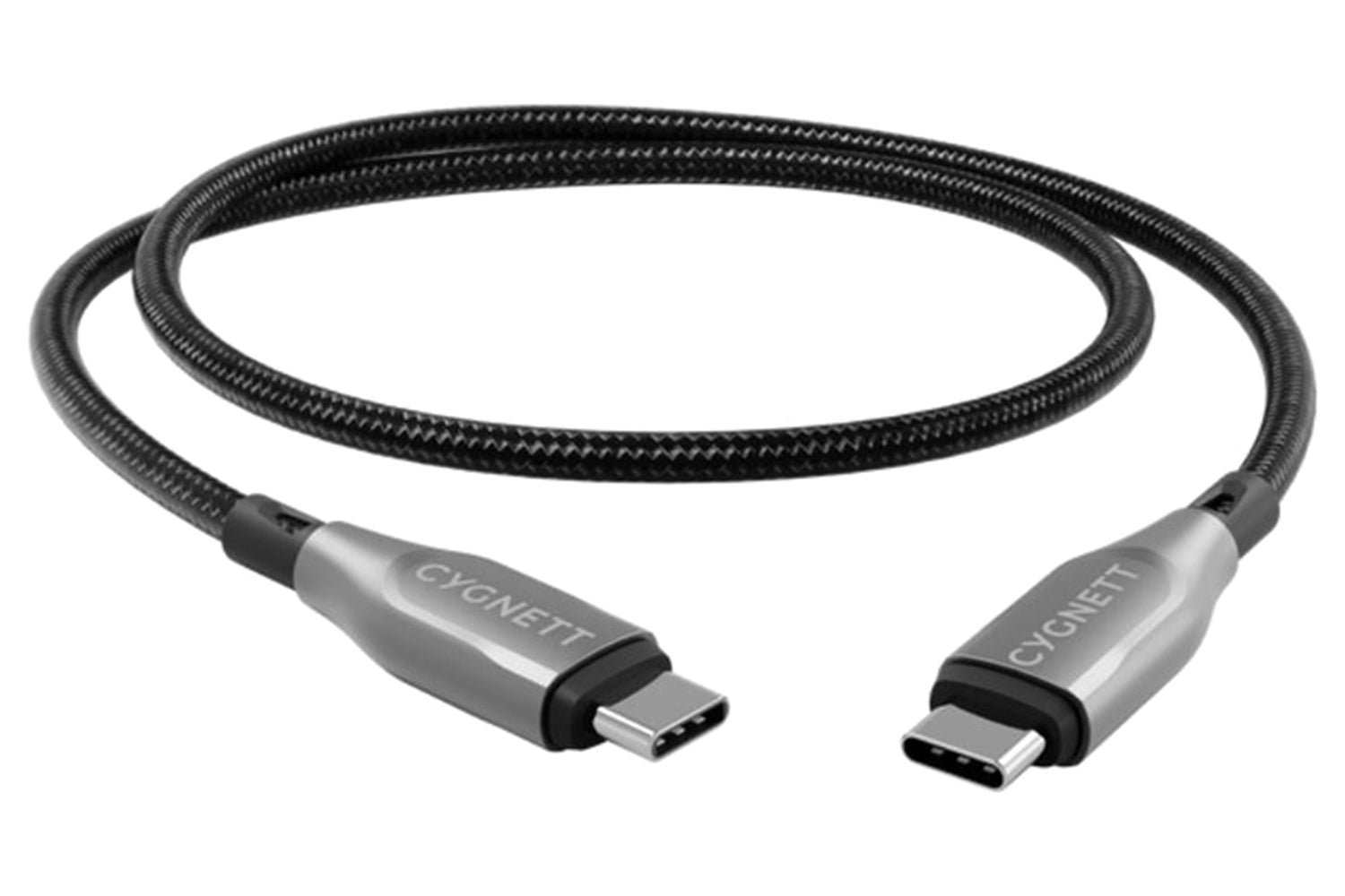 Cygnett Armoured USB-C to USB-C Cable | 2m | Black-3