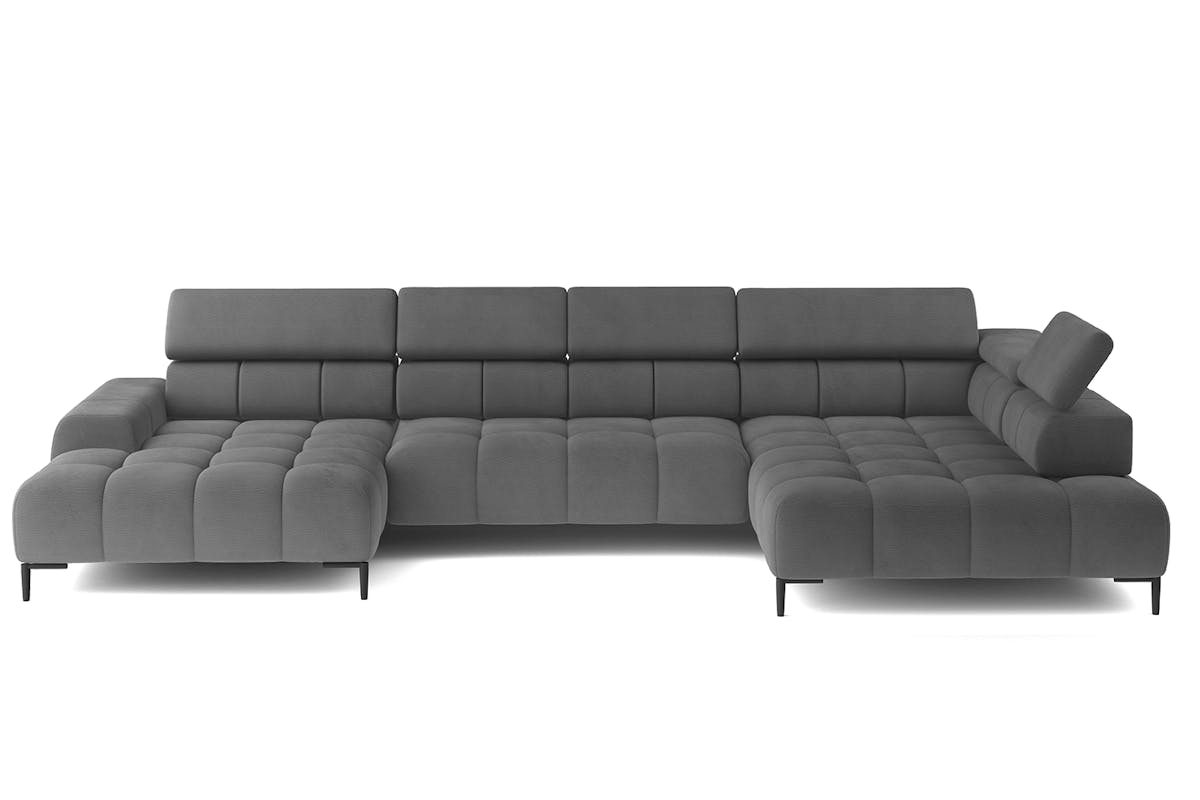 Cassie Chaise Sofa | Power Recliner | Extra Large | Fabric | Grey-1
