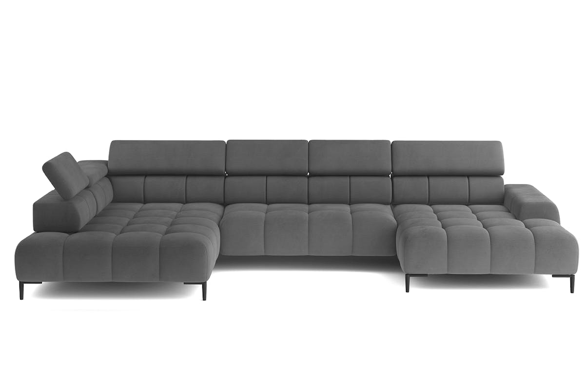Cassie Chaise Sofa | Power Recliner | Extra Large | Fabric | Grey-6