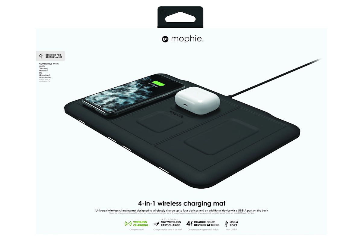 Mophie 10W 4-in-1 Wireless Charging Mat | Black-14