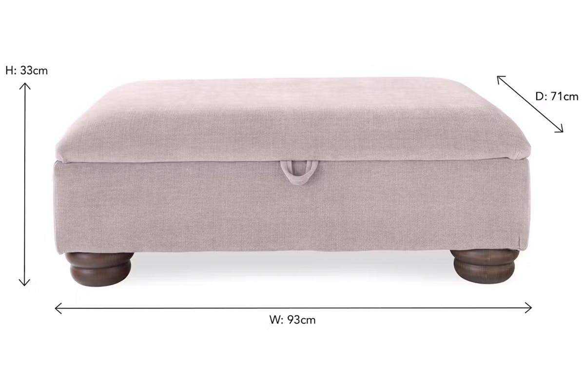 Charlotte Footstool | Storage | Fabric | Latte-6