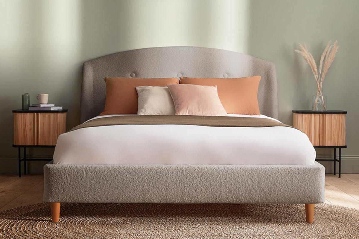 Silentnight | Evana Bed Frame with Beech Leg | King | 5ft | Colour Options-11