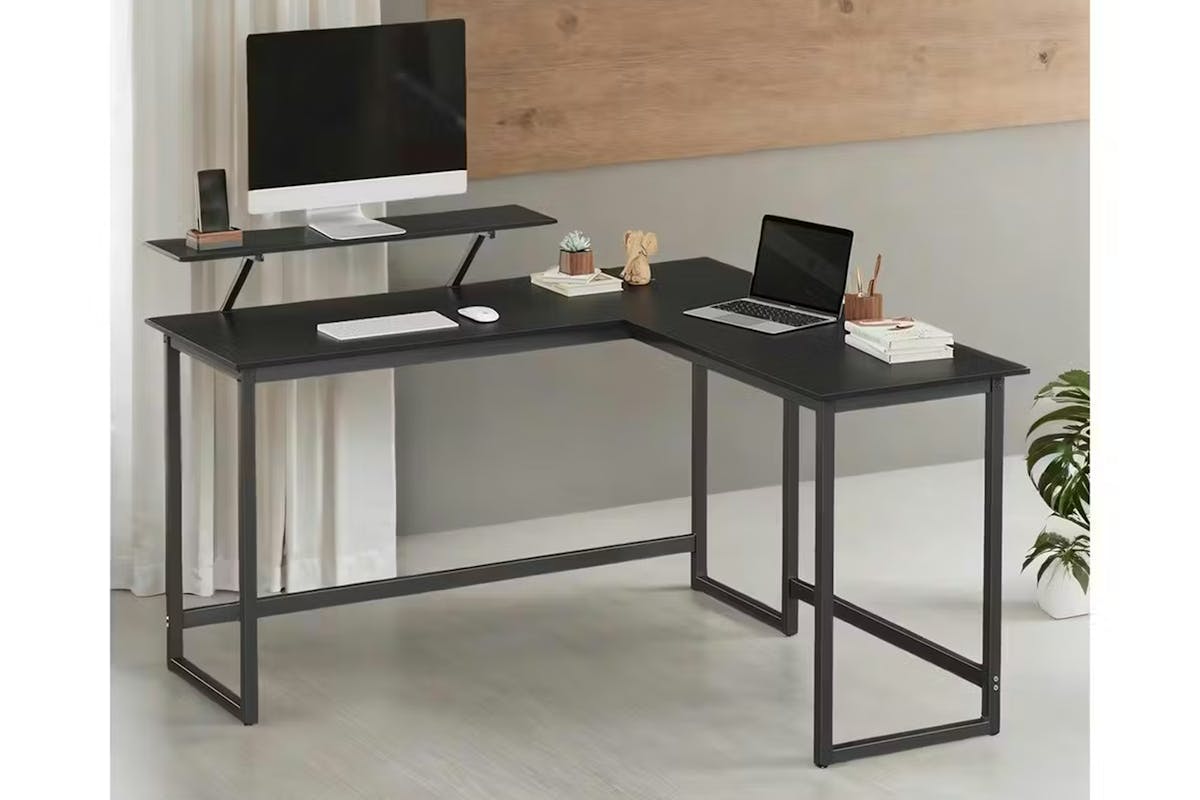 Vasagle Corner Office Desk | Black-2