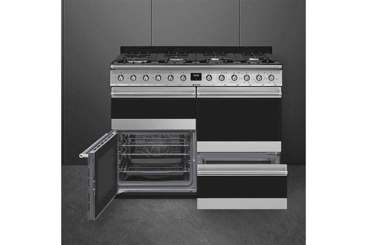 Smeg 110cm Classic Gas Range Cooker | SYD4110-1 | Stainless Steel-10