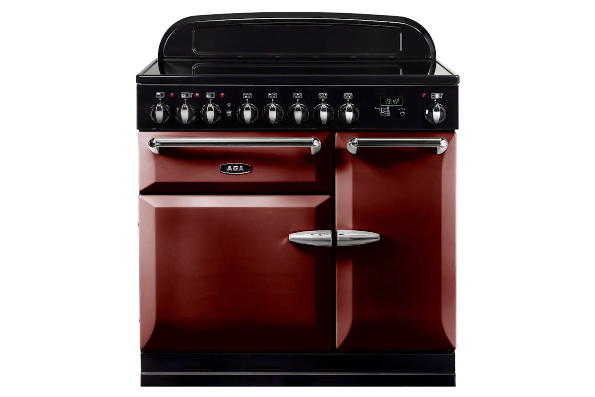 Stanley Supreme Deluxe 90cm Induction Range Cooker | SUP90EICBY | Cranberry