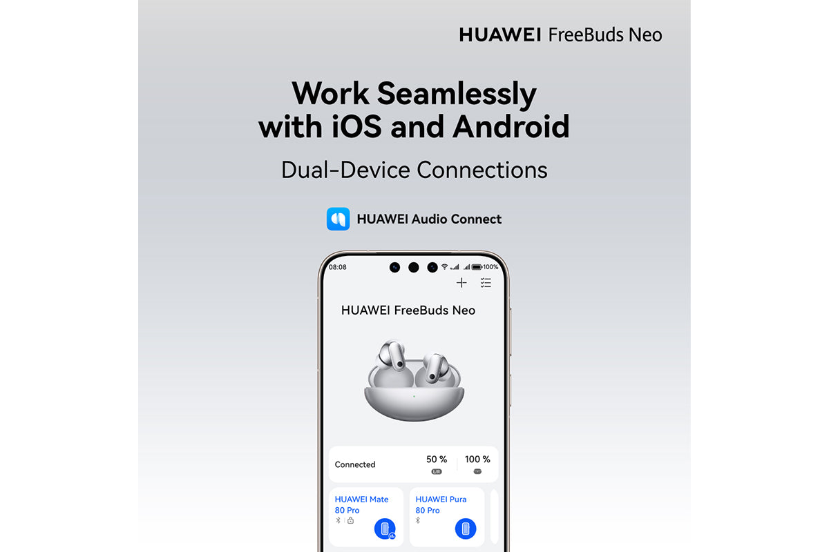 Huawei FreeBuds Neo In-Ear Active Noise Cancellation | Wireless Earbuds | Nebula Pink-12