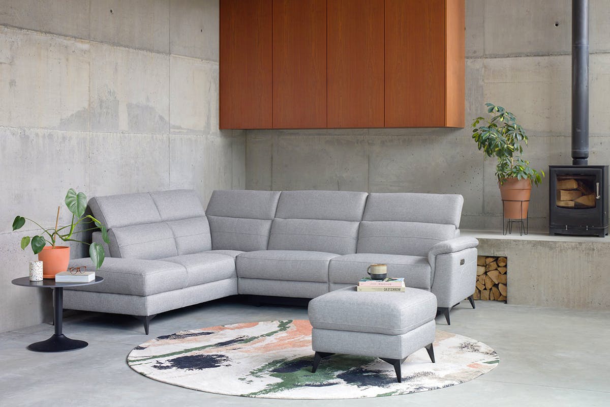 Penny Storage Footstool | Fabric | Grey-2