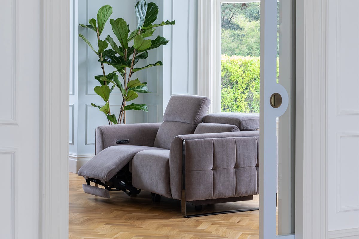 Cruz 2 Seater Sofa | Power Recliner | Fabric | Nutmeg-13