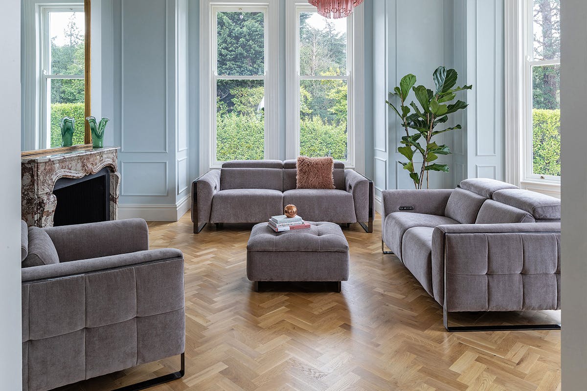 Cruz 2.5 Seater Sofa | Power Recliner | Nutmeg-2
