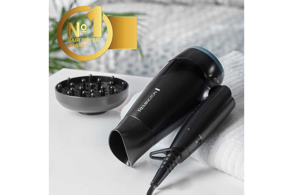Remington On The Go Compact Hair Dryer | Black/Green-2