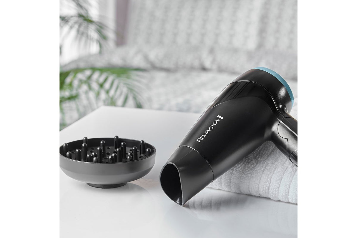 Remington On The Go Compact Hair Dryer | Black/Green-9