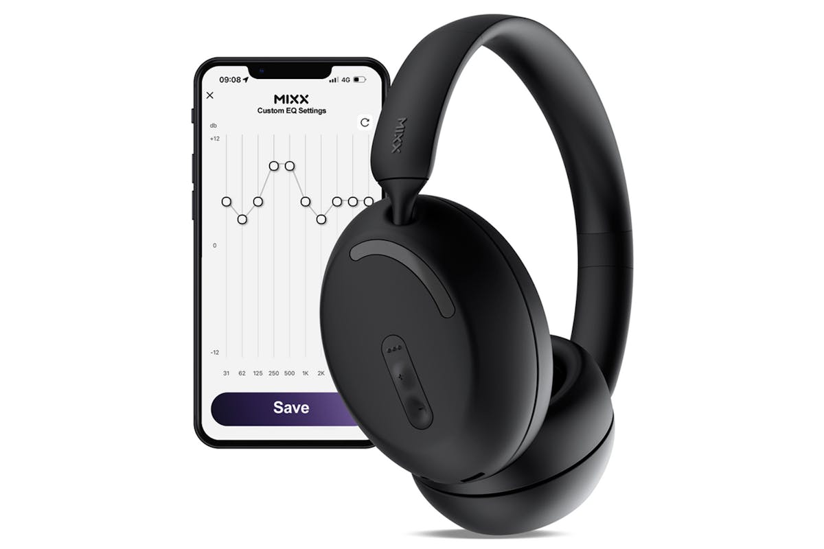 Mixx StreamQ D2 Over-Ear Wireless Headphones | Black-9