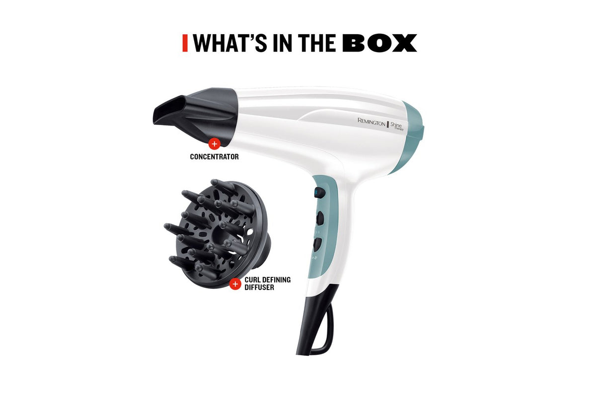 Remington Shine Therapy Hair Dryer | White-5
