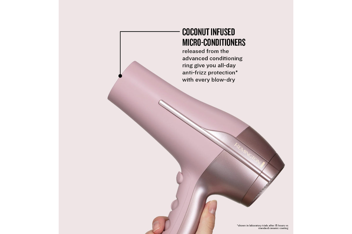 Remington Coconut Smooth Hair Dryer | Pink-4