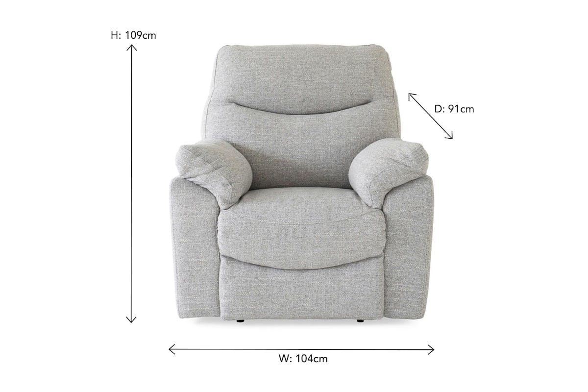 Danielle Armchair | Power Recliner | Stone-2