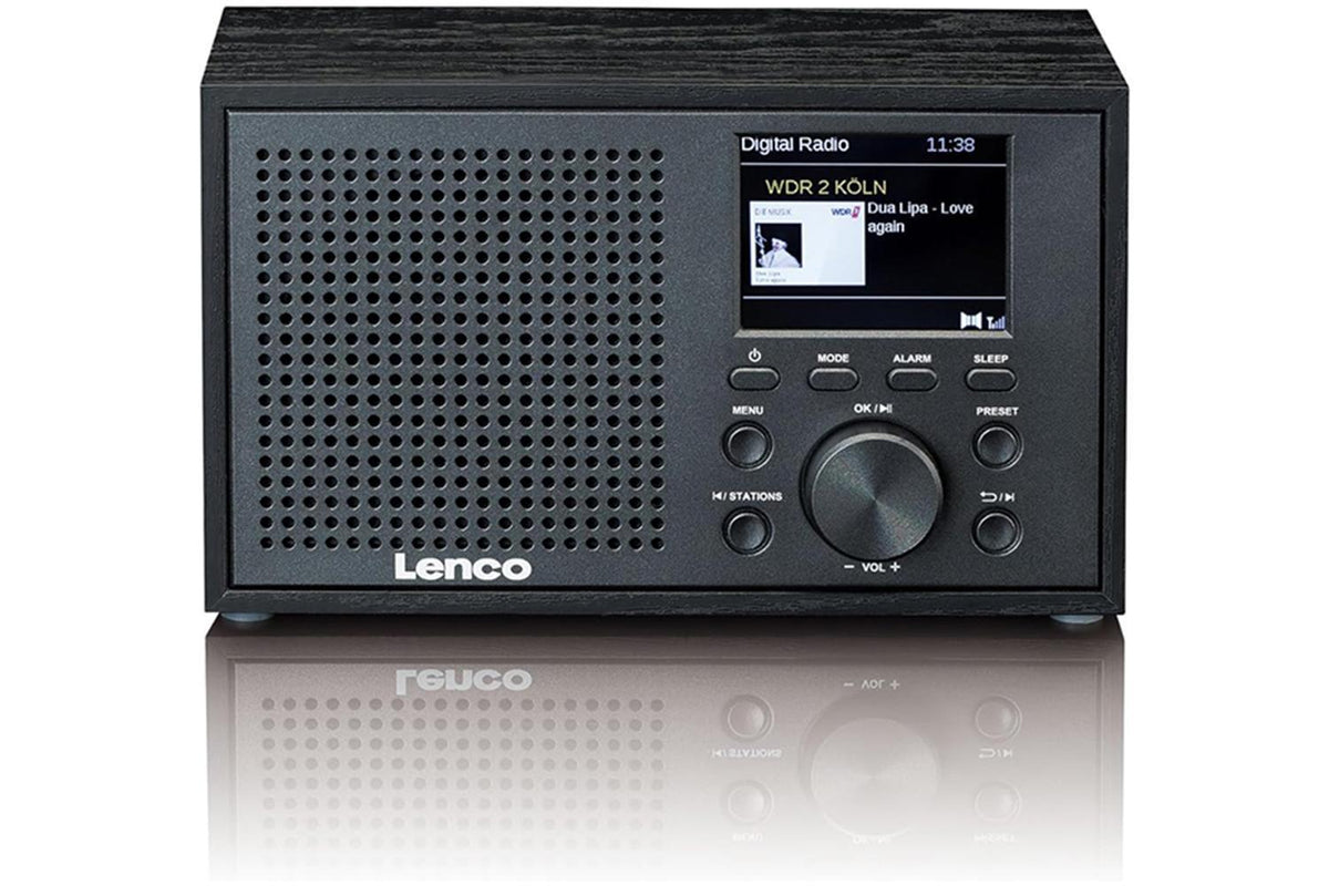 Lenco DAR-017BK DABFM Radio | Bluetooth | Wooden Casing | Black