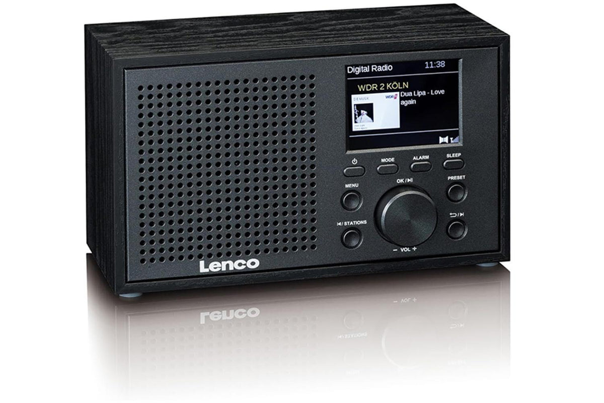 Lenco DAR-017BK DABFM Radio | Bluetooth | Wooden Casing | Black-2