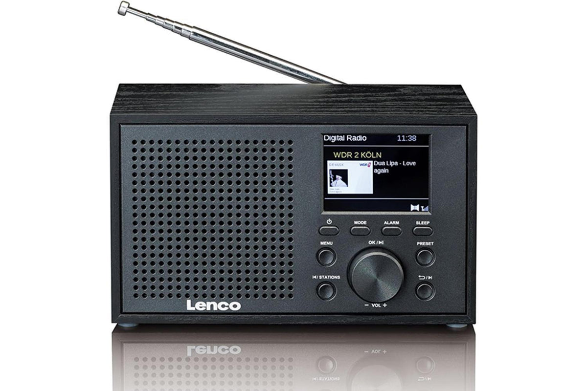 Lenco DAR-017BK DABFM Radio | Bluetooth | Wooden Casing | Black-3