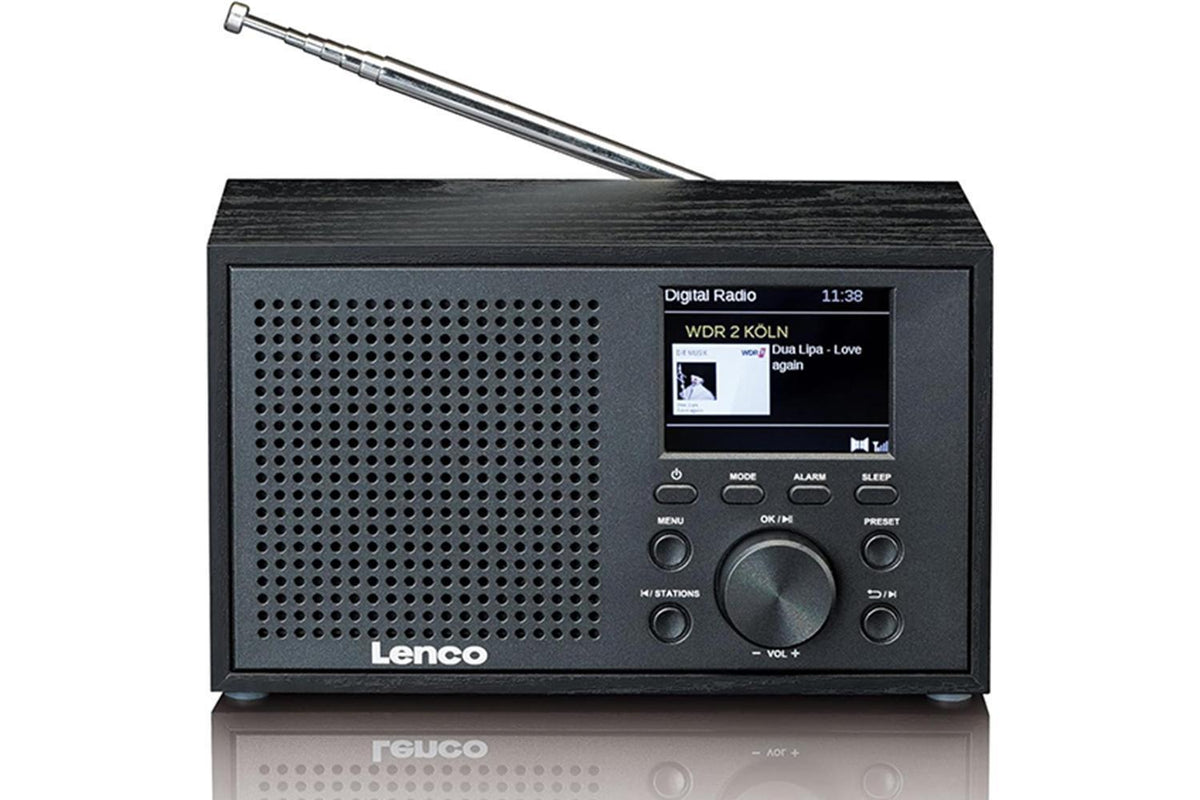 Lenco DAR-017BK DABFM Radio | Bluetooth | Wooden Casing | Black-7