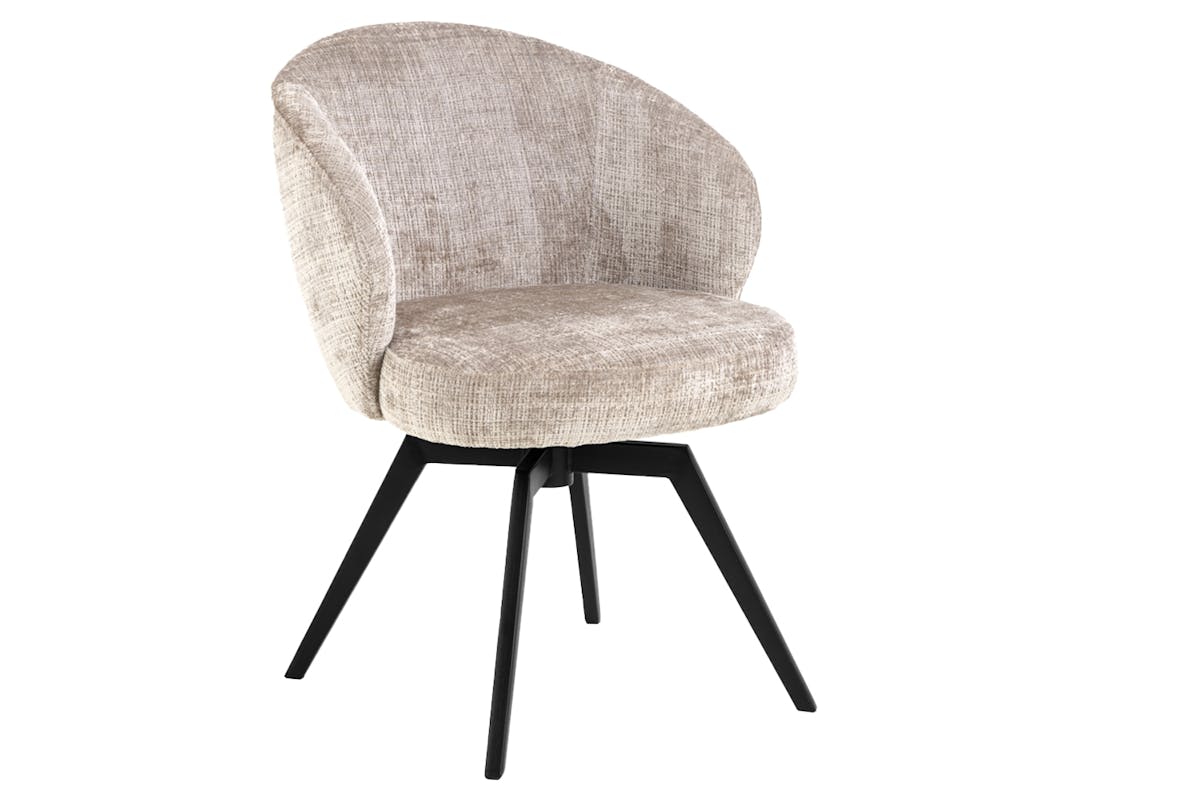 Darlene Dining Chair | Swivel | Beige-2