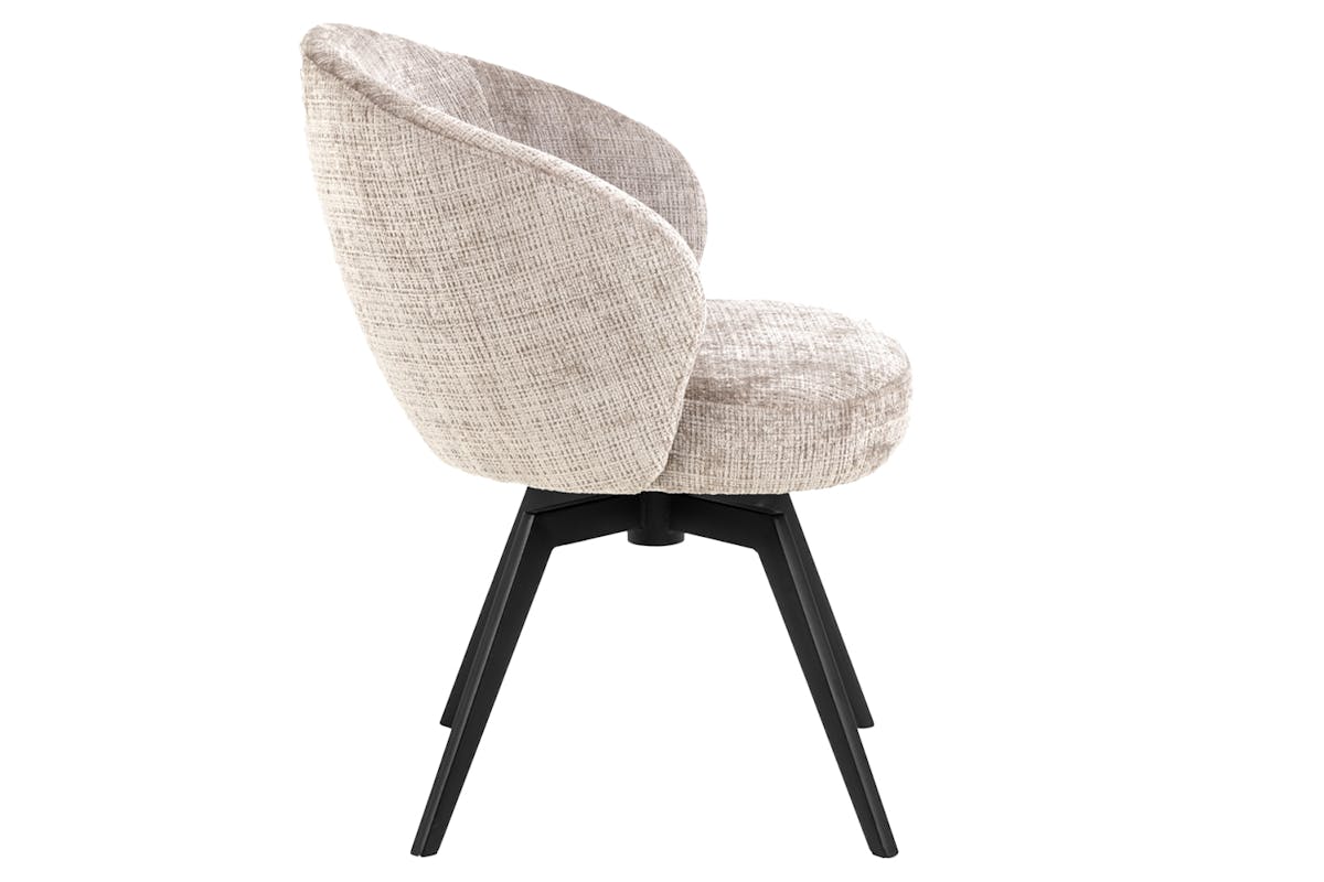 Darlene Dining Chair | Swivel | Beige-3