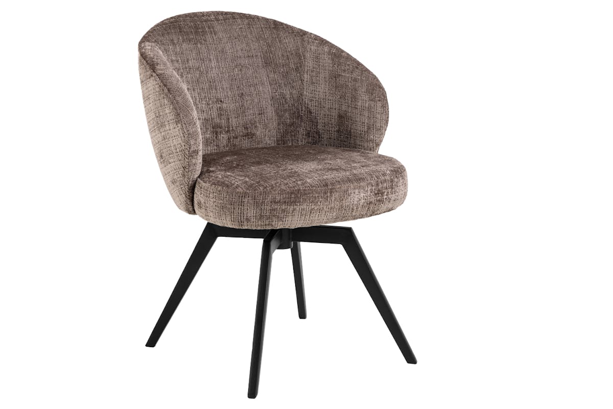 Darlene Dining Chair | Swivel | Dusty Brown-2